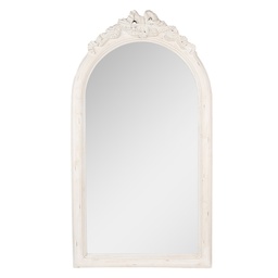 [52S326] Specchio da Parete Bianco 50x4x92 cm