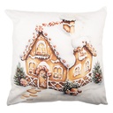 Federe Cuscini Bianco Marrone 45x45 cm