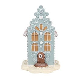 [6PR4356] Decorazione Casa Blu 13x13x20 cm