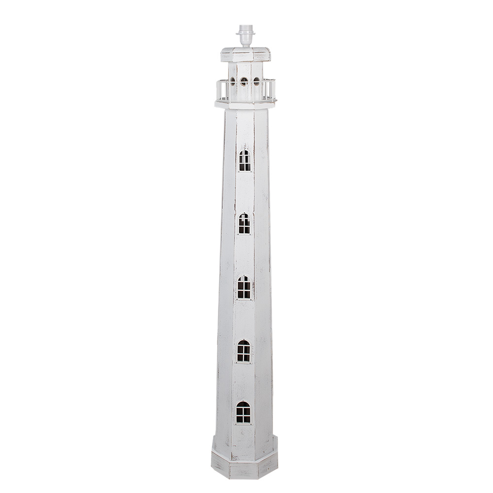 Lampadaire Phare Blanc 23x23x140 cm E27/max 1x60W