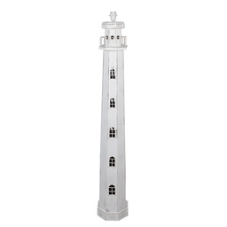 [5LMP278W] Lampada da Terra Faro Bianco 23x23x140 cm E27/max 1x60W