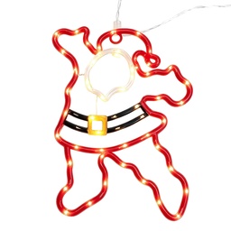 [6LMB0006] Wandlampe Rot Weiß 31x3x33 cm