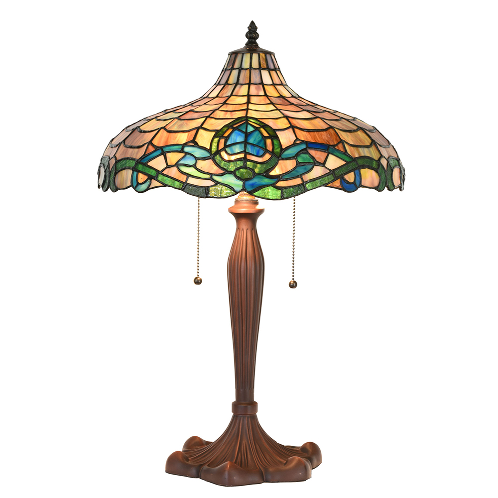 Tafellamp Tiffany Ø 41x60 cm E27/max 2x60W