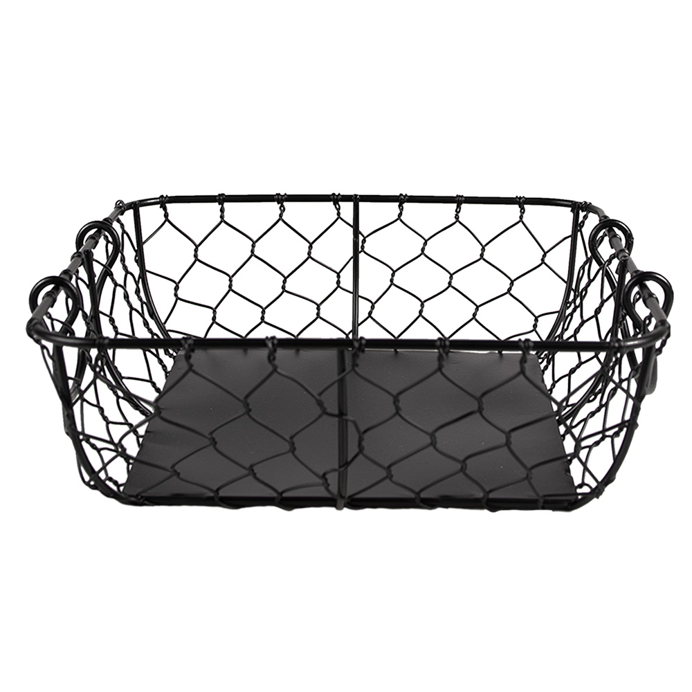 Panier Noir 23x23x7 cm