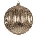 Weihnachtskugel Transparent Silberfarbig Ø 15x15 cm