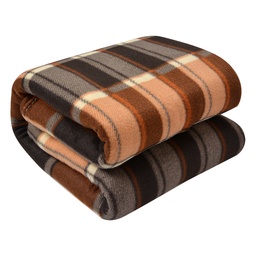 [KT060.153] Plaid Beige Marrone 180x200 cm