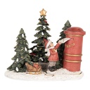Decoration child at mailbox LED Red Green 16x12x14 cm
