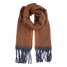 [JZSC0859] Foulard Donna Marrone Blu 38x190 cm