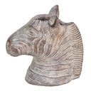 Vaso Porta Pianta Cavallo Grigio 16x10x15 cm