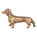 Decoration Dog Brown Bronze coloured 14x4x8 cm