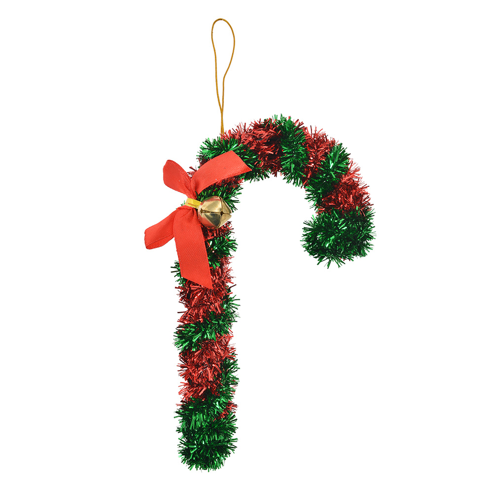 Decoration pendant Candy cane Red Green 9x2x16 cm