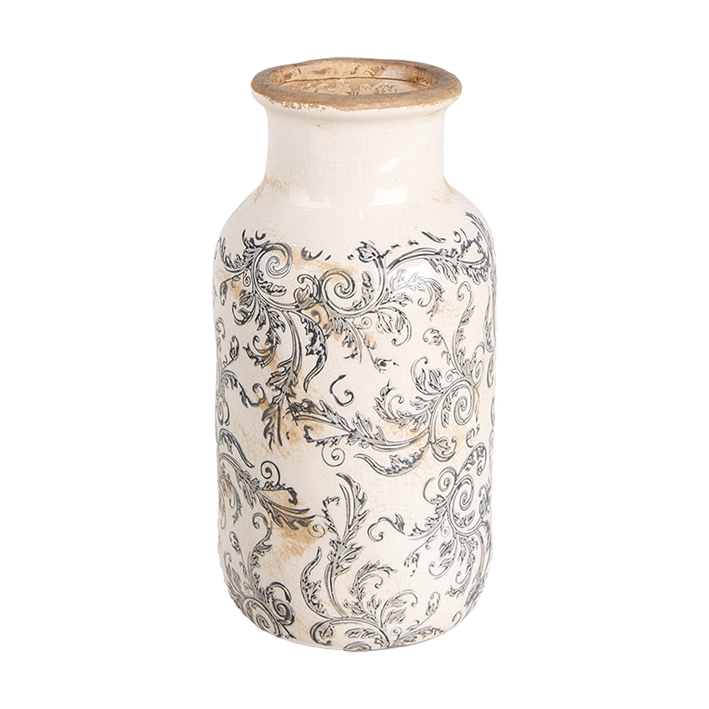 Vase Beige Gris Ø 14x26 cm