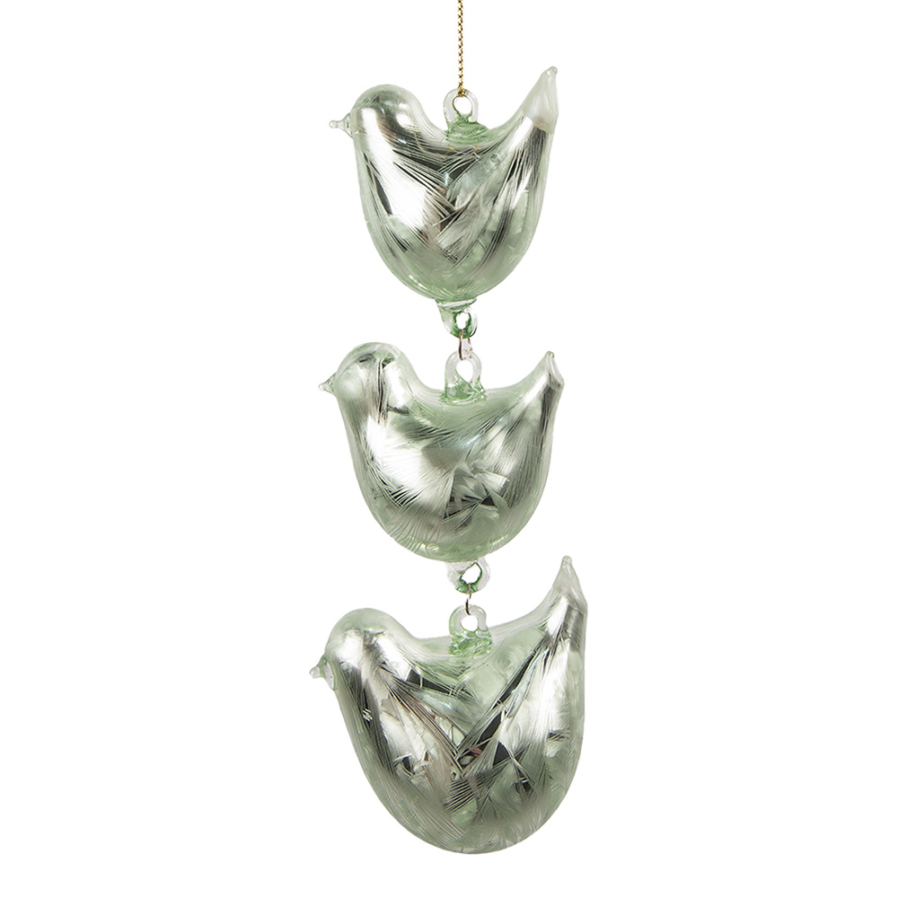 Decoratie hanger vogels 7x5x16 cm