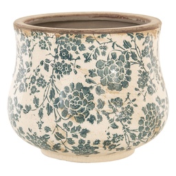 [6CE1034L] Flower Pot Inside Beige, Green Ø 21x17 cm