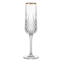 [6GL5527] Champagne Glass Transparent Ø 4x25 cm / 150 ml