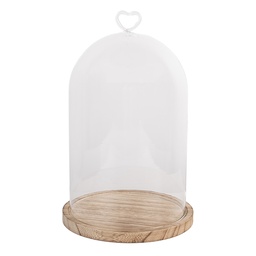 [6GL5361] Campana di Vetro Trasparente Ø 17x27 cm