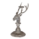 Candle Holder Deer Grey 17x14x30 cm