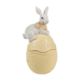 [6PR5129] Decoratie schaaltje met deksel 11x10x20 cm