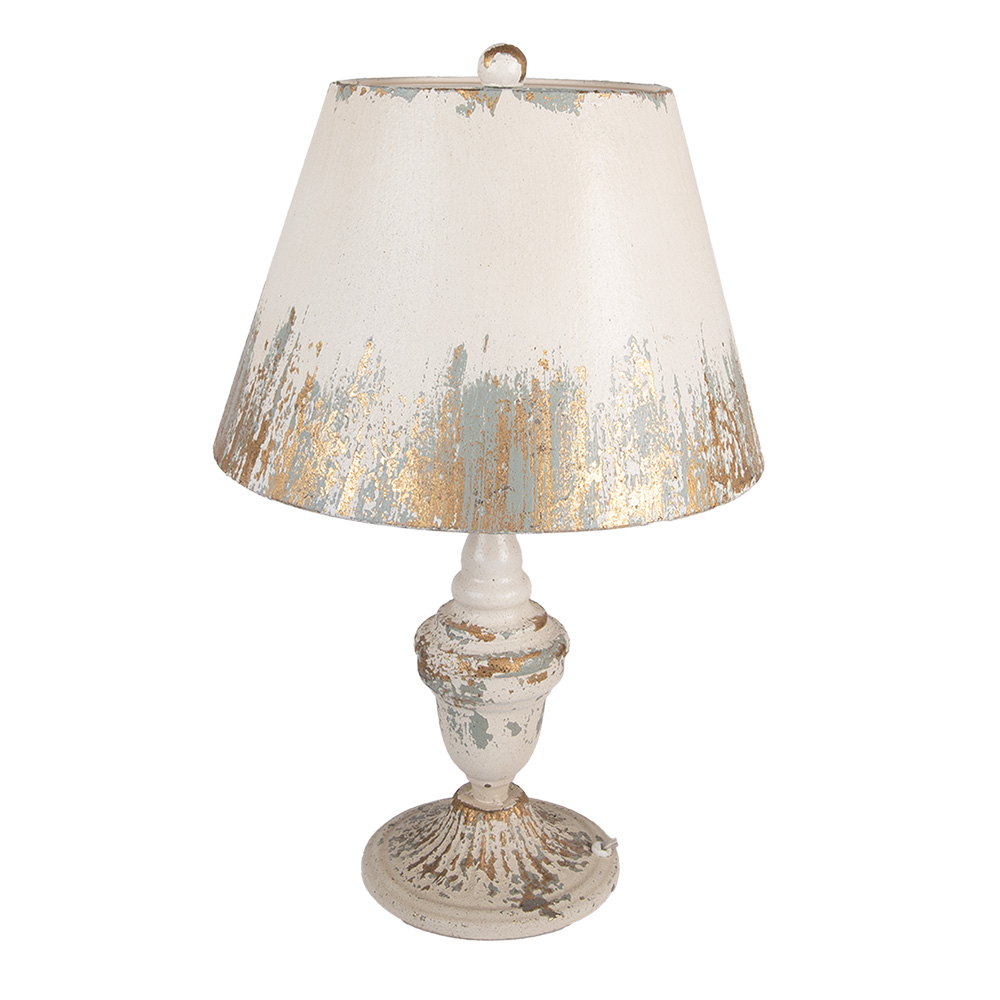 Lampe de table Beige Gris Ø 36x55 cm E27/max 1x60W