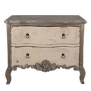 Kommode Grau Beige 95x40x82 cm
