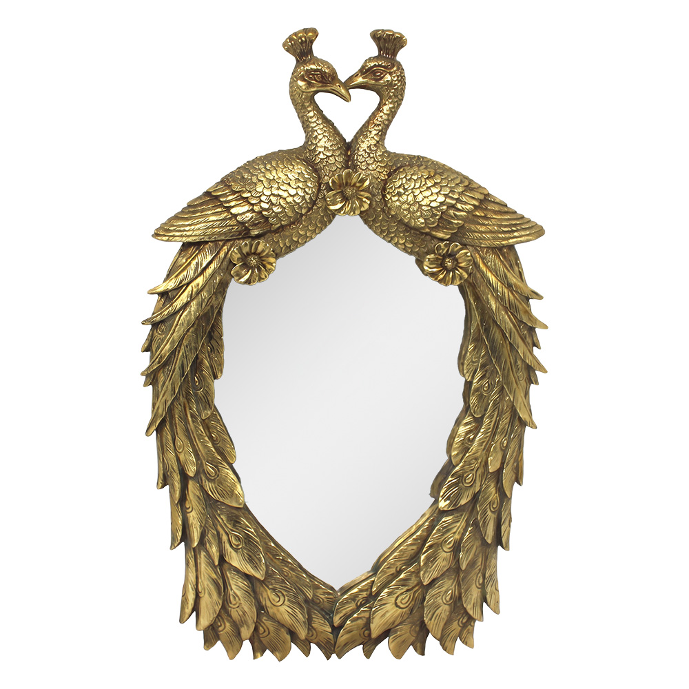 Miroir mural Couleur Or 41x5x64 cm