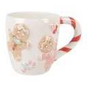 Tazza Bianco Marrone 14x9x10 cm / 350 ml