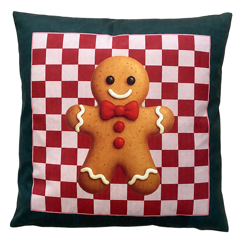 Coussin rempli Vert Rouge 45x45x4 cm