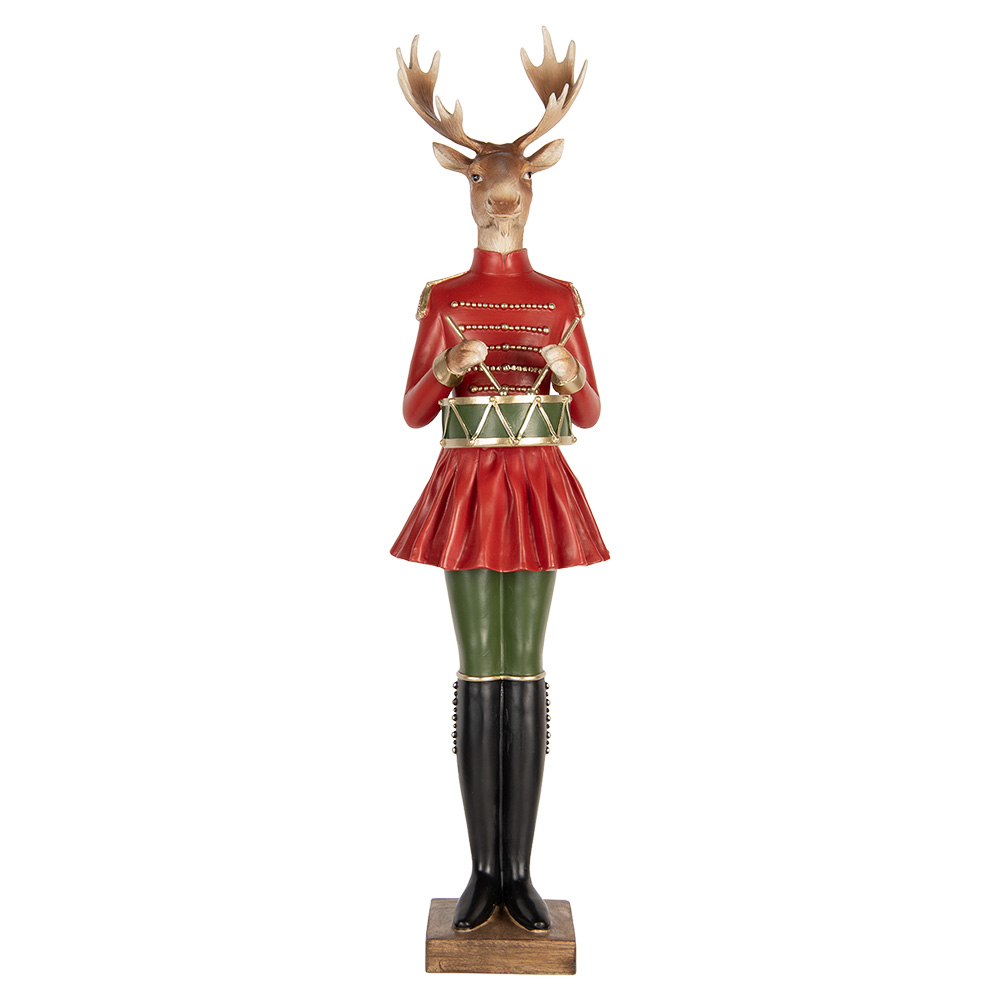 Decoratie rendier 23x19x77 cm