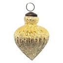 Weihnachtskugel Goldfarbig Ø 8x11 cm