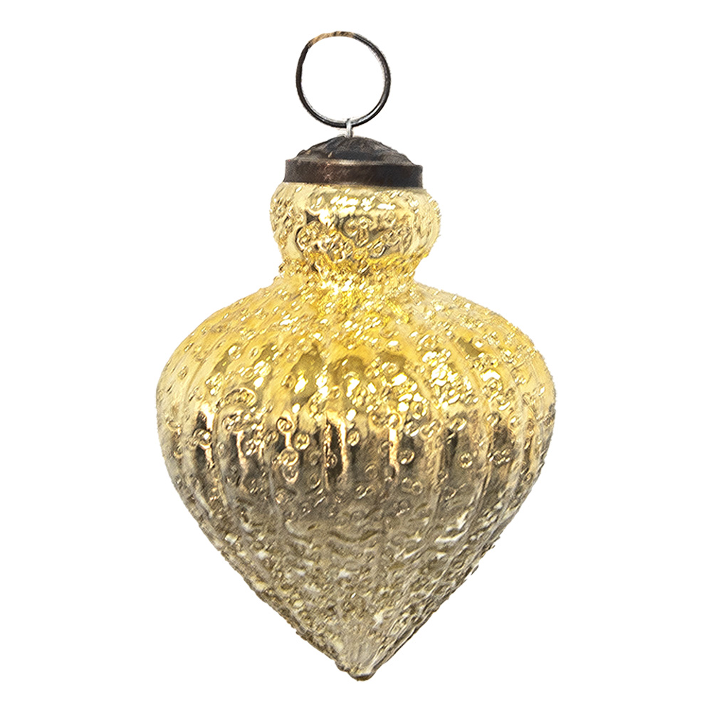 Palla di natale Oro Ø 8x11 cm