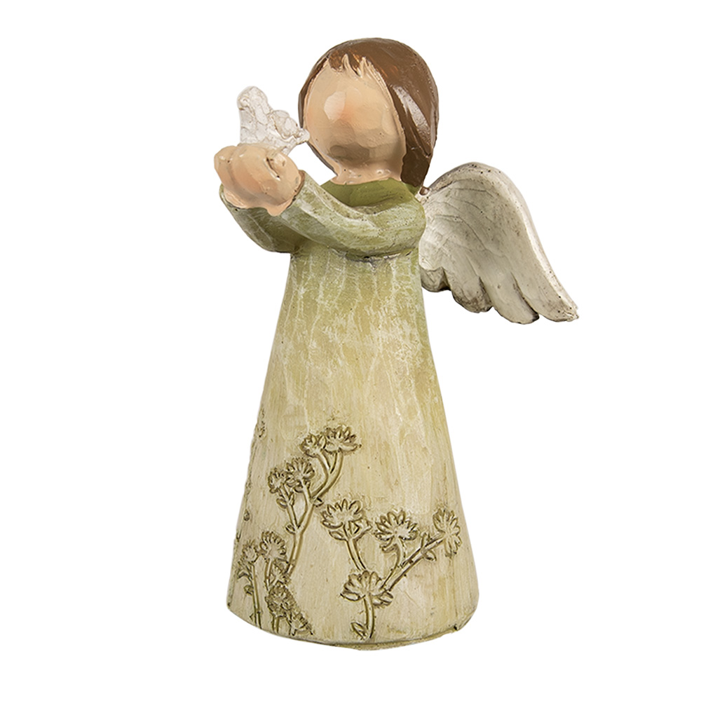 Statue Natalizie Angeli Verde 7x6x12 cm