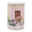 Money box Pink White Ø 10x15 cm