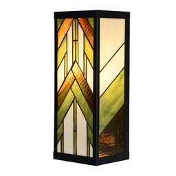 [5LL-6361] Applique murale Tiffany Beige Vert 14x16x40 cm E27/max 1x100W