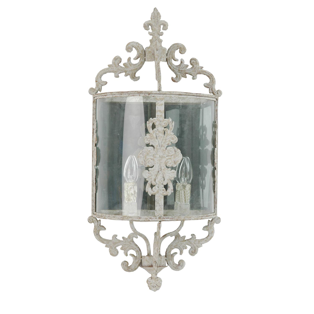 Wandlampe Beige 33x19x72 cm E14/max 2x25W