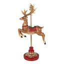 Decoratie rendier 18x10x35 cm