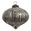 Christmas Bauble Brown Gold Ø 10x9 cm