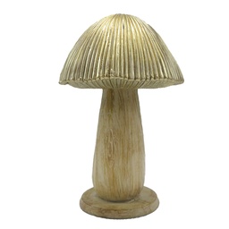 [6PR4158] Decoration Mushroom Brown Ø 9x14 cm