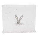 Serviette d'invité Blanc Gris 40x66 cm
