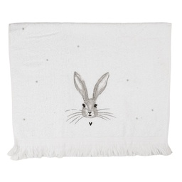 [CTRUB] Serviette d'invité Blanc Gris 40x66 cm