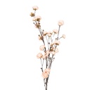 Deko Ast mit Blumen Orange Braun 15x15x115 cm