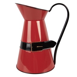 [6Y5900L] Decorative jug Red Black 22x17x27 cm