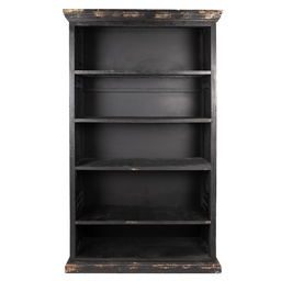 [5H0751Z] Armadietto regolabile Nero 116x36x195 cm