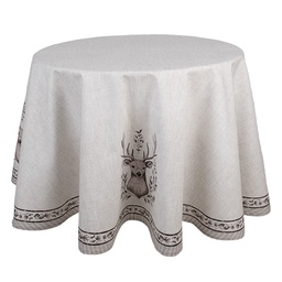 [GTW07] Nappe Beige Marron Ø 170 cm