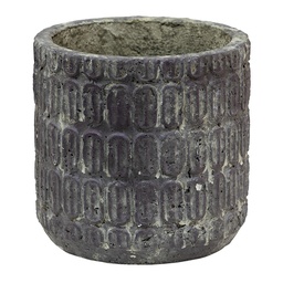 [6TE0432] Flower Pot Inside Brown, Grey Ø 17x16 cm
