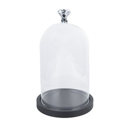 [6GL2544] Glass Cloche Transparent Ø 14x25 cm