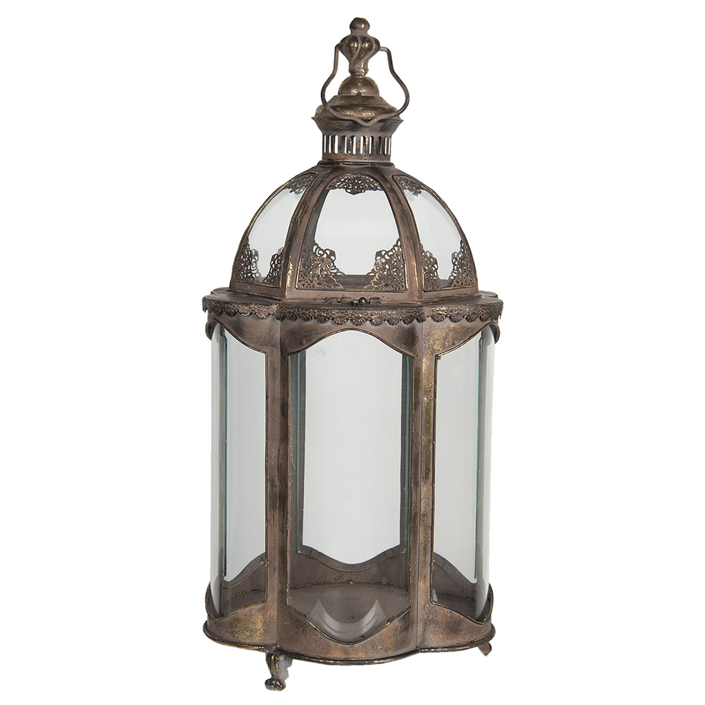 Lanterne Cuivre 34x32x69 cm