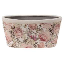 [6CE1411] Flower Pot Inside Pink 27x13x14 cm