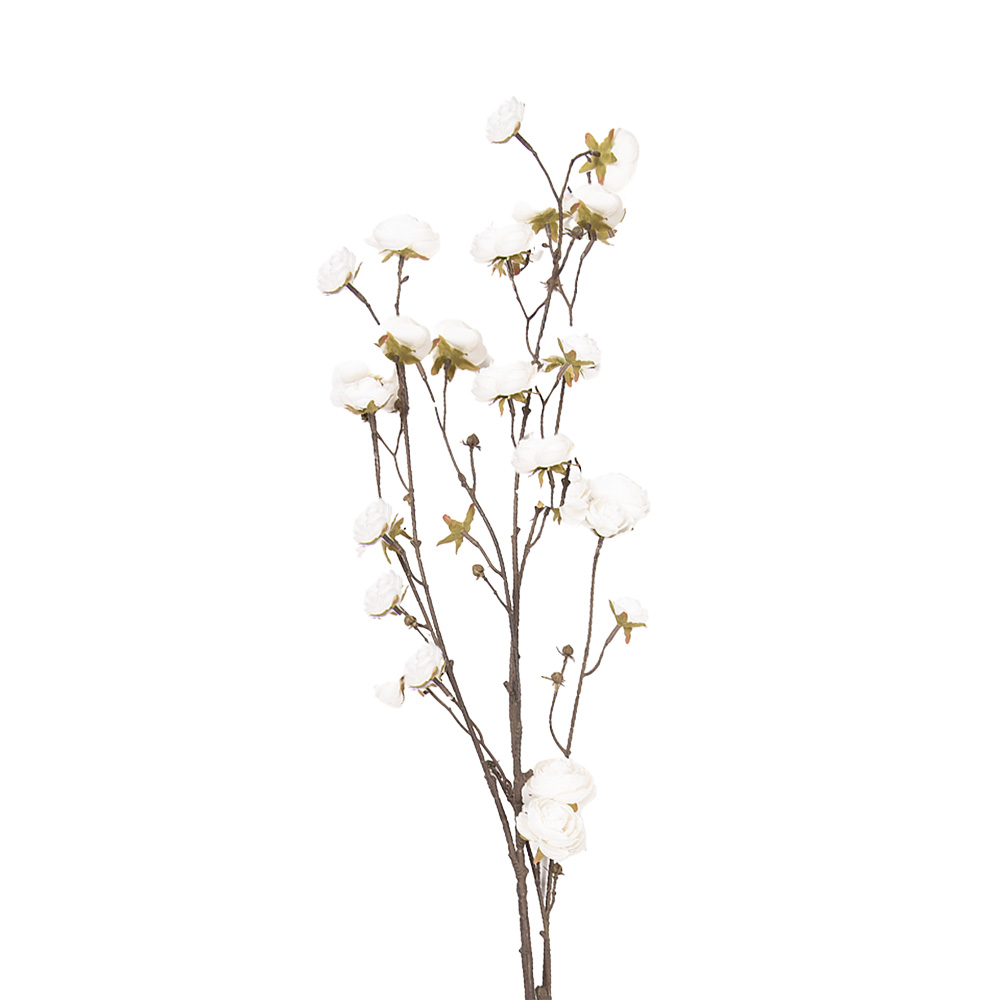 Decoratie tak met bloemen 15x15x115 cm