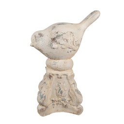 [6MG0058] Decoration Bird Beige 33x21x47 cm