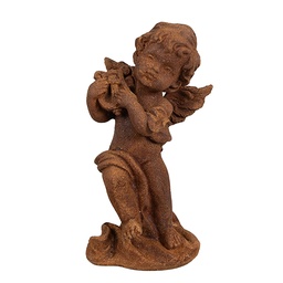 [6PR4067] Decorazione angelo Marrone 6x6x14 cm